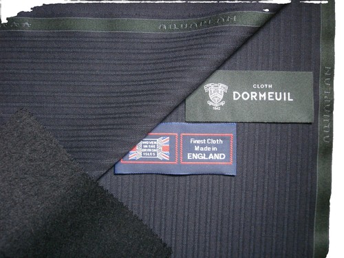 DORMEUIL 70% SUPER 140's & 30% KIRGYZ WHITEⓇ WOOL SUITING FABRIC