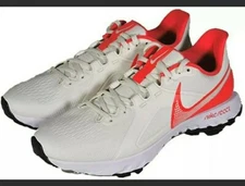 Nike React Infinity Pro Golf Shoes Waterproof White Blue Mens Size 9.5