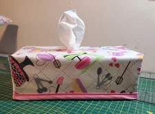 Baker's Delite Tissue Box Cover (rectangle) Handmade