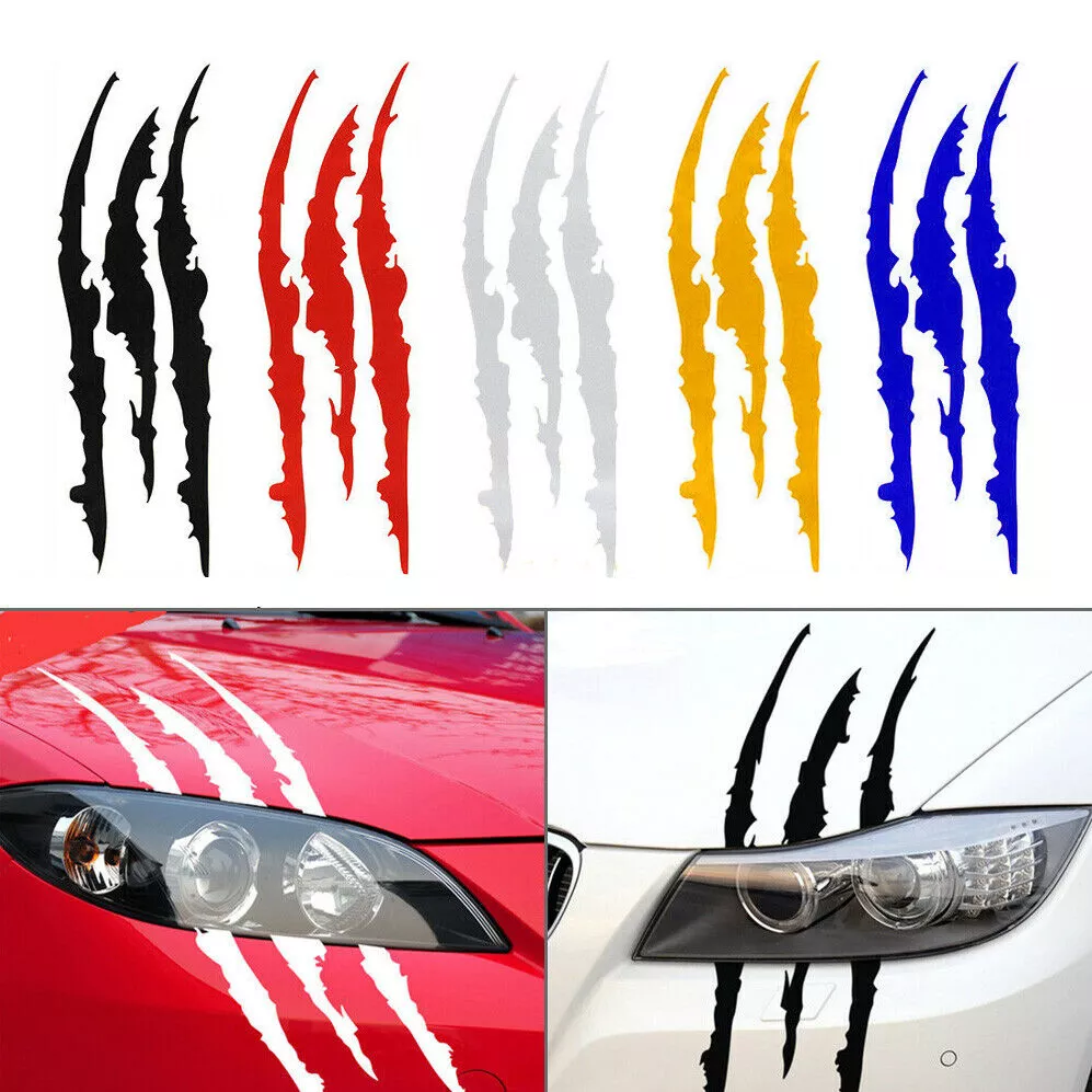 Claw Scratch Car Sticker Scar Vinyl Decal Hood Headlight