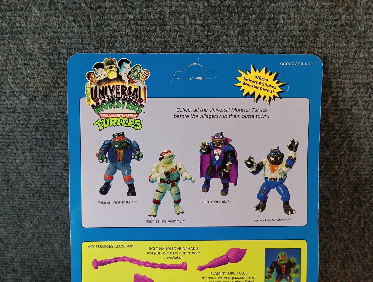 Vintage Playmates TMNT Mike as Frankenstein 1993 Universal Monsters Figure RARE