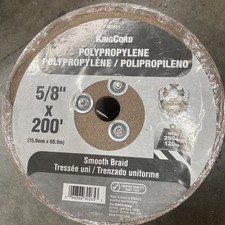 5/8 in. x 200 ft. Polypropylene Multi-Filament Solid Braid Derby Rope, Black