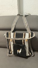 Peruvian Natural Colored Crossbody Bag - Multicolor, Pocket. Buttons