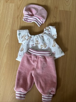 Handmade Niedliche Puppen Kleidung Set, 3-teilig, für Babypuppen 43cm