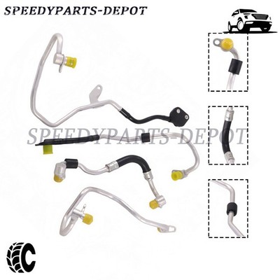 4Pcs New Turbo Coolant Hose Line For 11-18 Mercedes CLS550 GL550 E550 S550 GL450