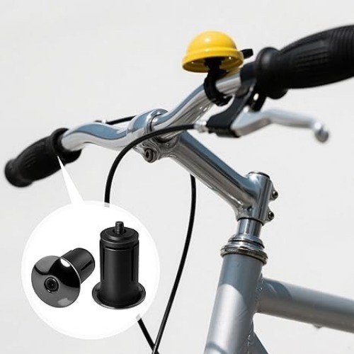 1 Pair Aluminum Alloy Bike Handlebar Bar End Plugs - Lightweight Black Road Bicy - Picture 4 of 5