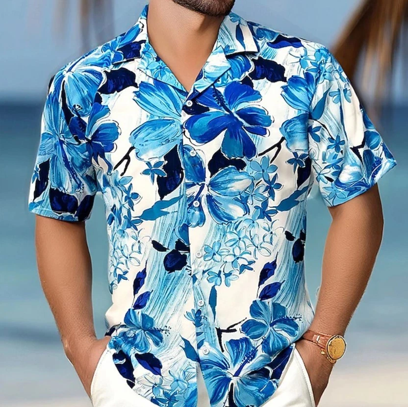 Men's Floral Flowers Summer Hawaiian Shirt Button Up Shirt Aloha Shirt Short Sle
Opens in a new wind