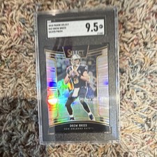 2018 Panini Select Silver Prizm #43 Drew Brees SGC 9.5 Saints