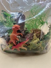 Assorted Toy Dinosaur Figures Lot   Over 1 Pound Mixed Dino Toys w/ Plants