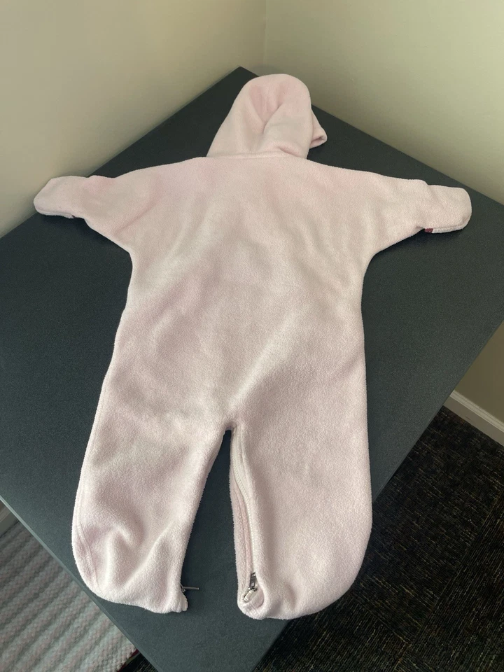 Patagonia 6mo Una Pieza Bebé Bunting Polar Traje de Nieve Cremallera Acogedor Navidad Foto 3 de 3