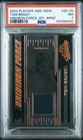 2004 Playoff Absolute Memorabilia Tom Brady Gridiron Force Jersey /100 PSA 7
