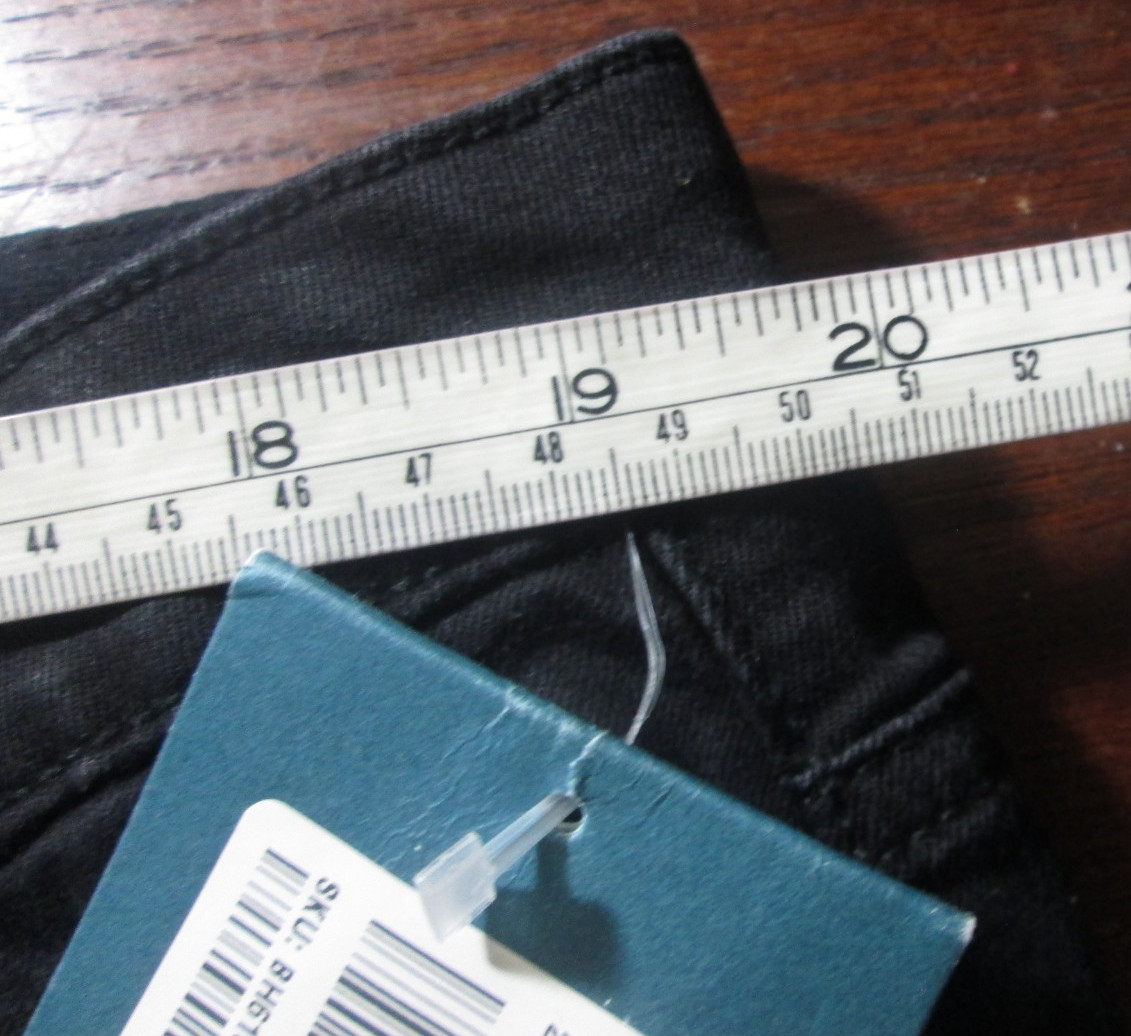 Jag Jeans Ruby Straight Leg 20W Mid Rise Best Kept Secret Black Stretch Denim