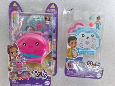 Polly Pocket AXOLOTL & HEDGEHOG Pet Connects Mattel Playset Damaged Package