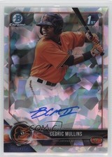 2018 Bowman Chrome Prospect Atomic Refractor 29/100 Cedric Mullins Auto 00k7