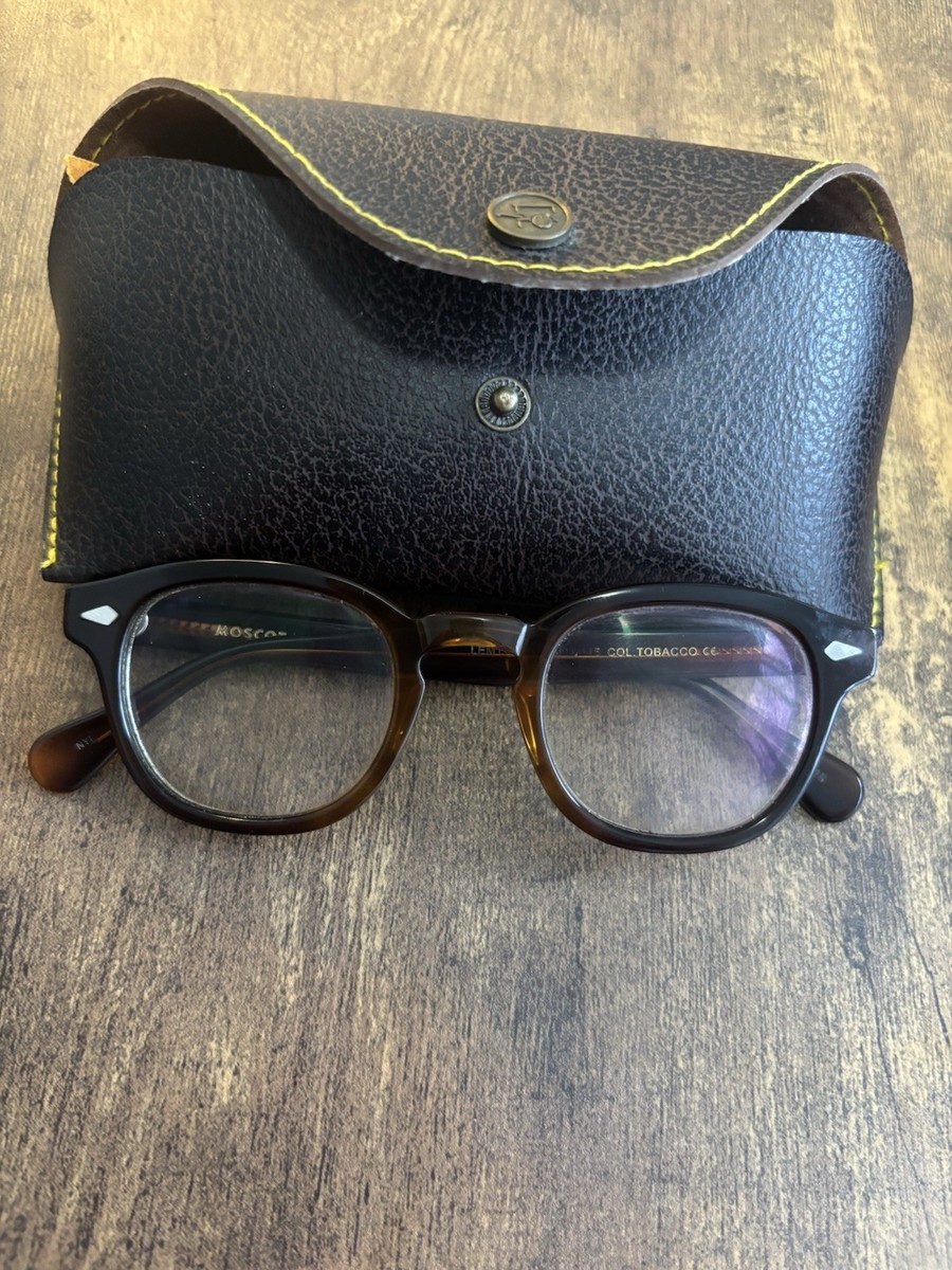 Moscot Lemtosh Eyewear Glasses 46 Tobacco NYC Frame Garrett Leight Brown  100%