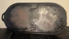 Vtg Griswold Cast Iron #9 Griddle 713 oval Flat  21 X 10 Erie (READ)