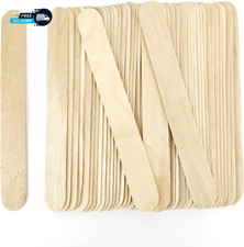 60 Pcs 8  Jumbo Popsicle Sticks for Crafts Large Tongue Depressors Wood