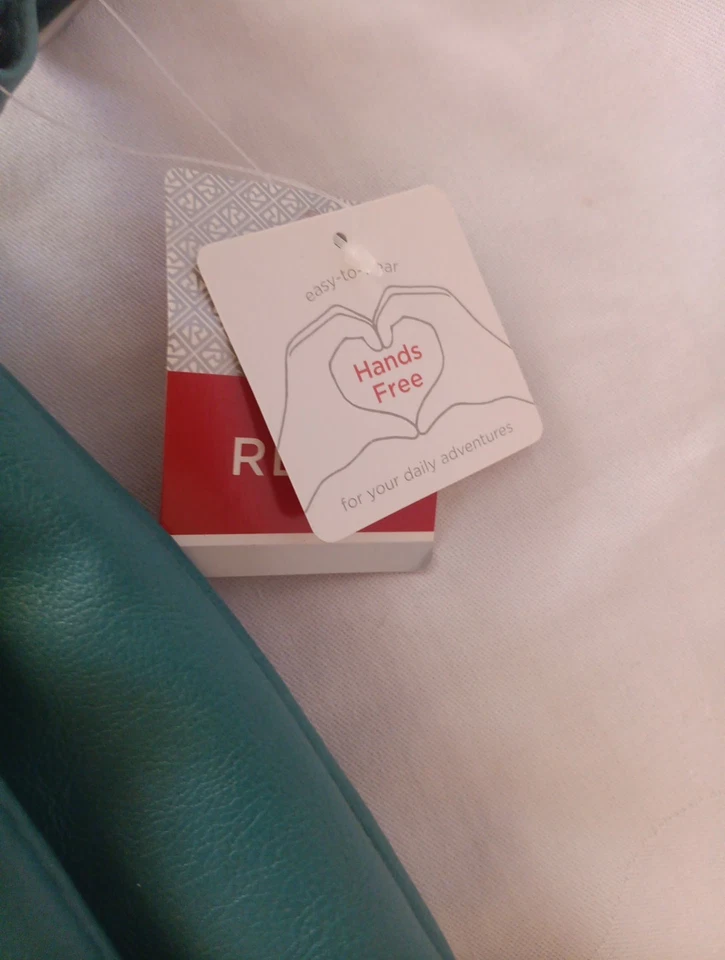 Cartera Bandolera Relic By Fossil Evie Para Mujer Verde Azulado Cuero Sintético Triple Cremallera Nueva Foto 2 de 4