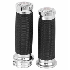 1" Handlebar Hand Grips For Harley Fatboy Street Glide Dyna Super Wide Glide FXD