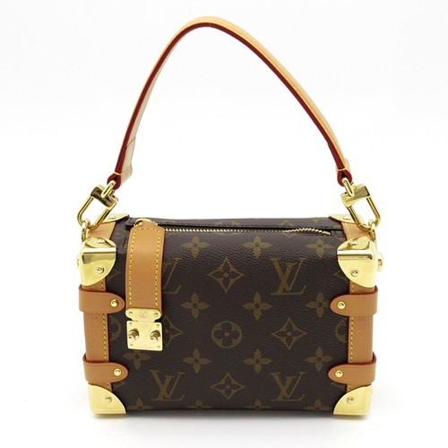 LOUIS VUITTON Side Trunk PM M46815 Monogram Shoulder Bag Brown USED
