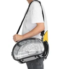 (Grey S)Pet Carrier Collapsible Pet Carrying Bag Puppy Outdoor Carrier Cat
