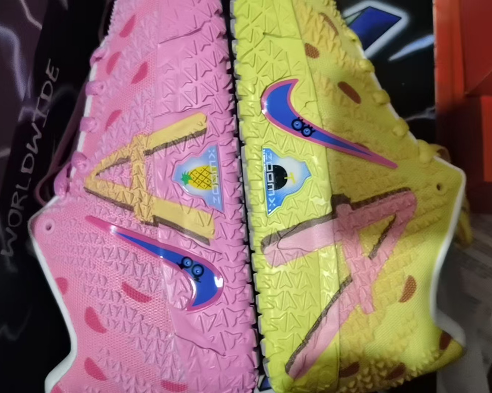 Nike Ja 3 Spongbob Patrik Yellow and pink Men's basketball shoes