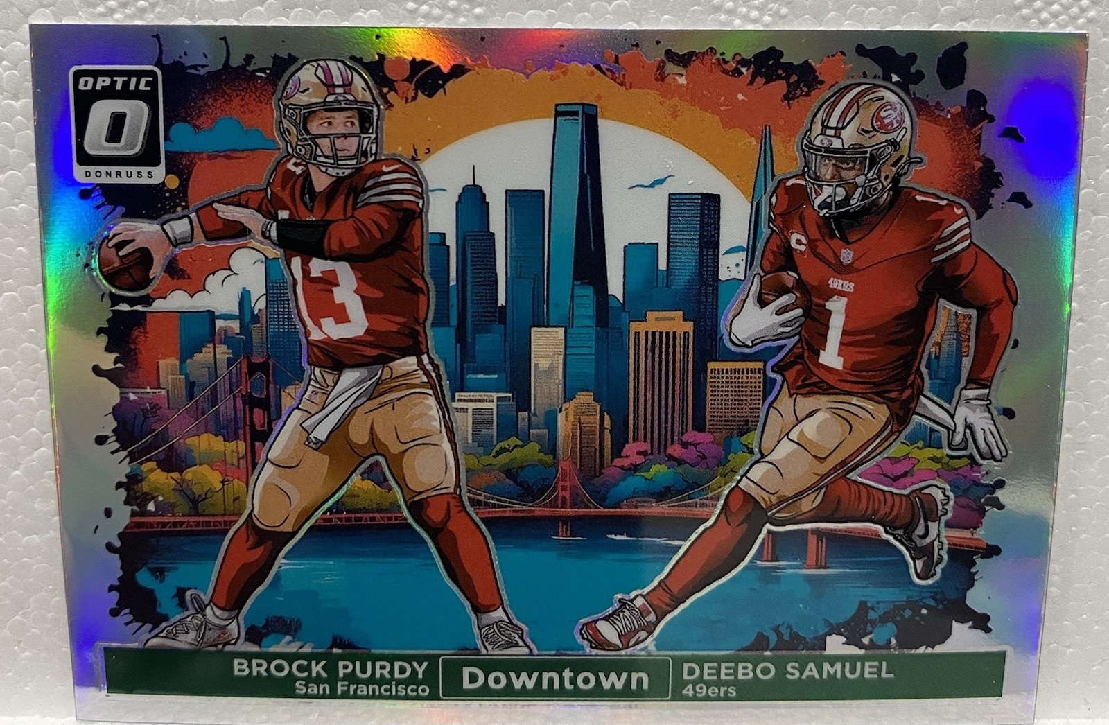 2024 Donruss Optic Brock Purdy/Deebo Samuel Dual Downtown! #2