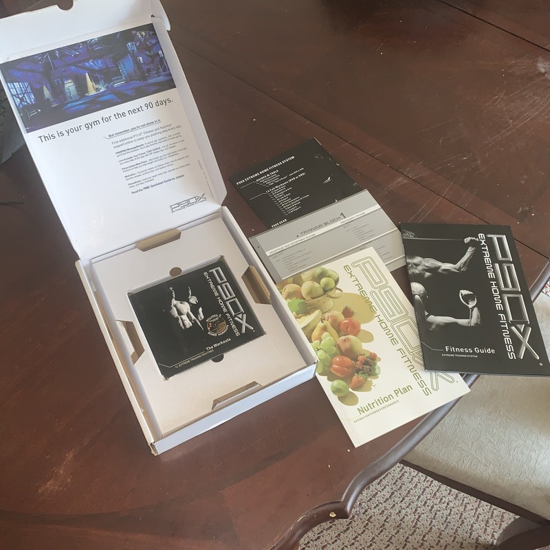 P90X Extreme Home Fitness System 12 DVD Workout Set w/ Nutrition Guide & Manual