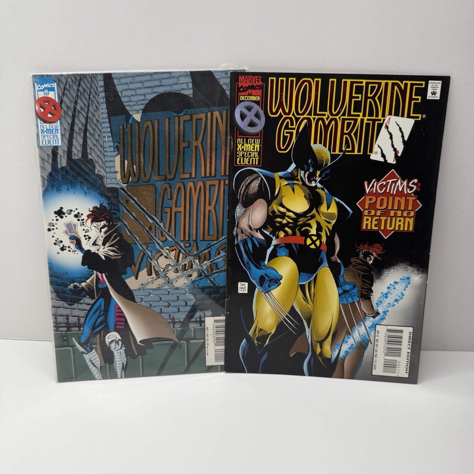 Wolverine Gambit Victims #1 #4 Lot Marvel Comics 1995 Complete Mini Series