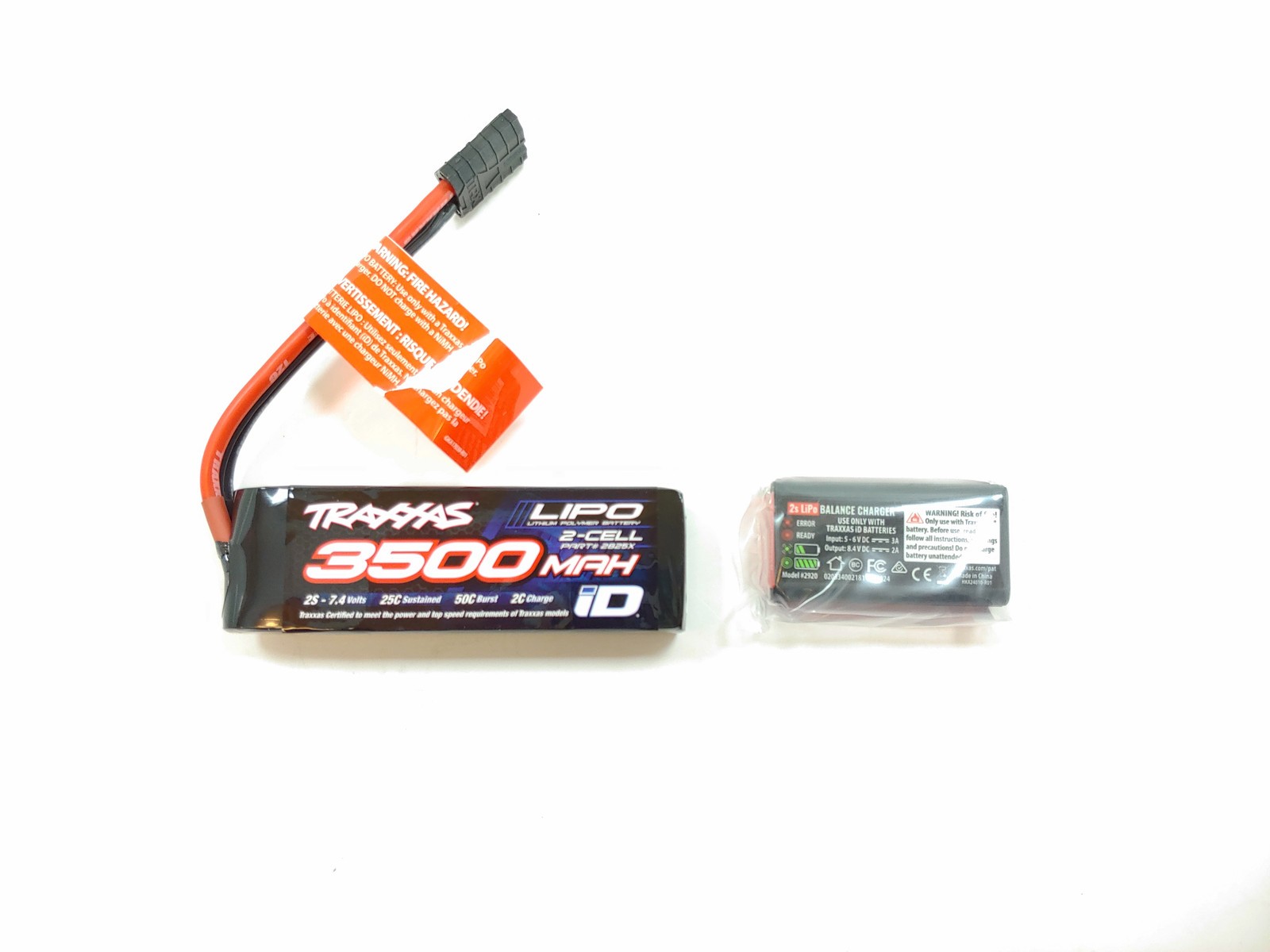 Traxxas MINI-MAXX 7.4v 2s LiPo Battery & USB-C Charger 107154-1 From RTR