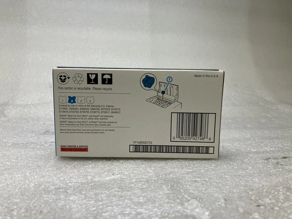 Genuine Xerox 108R00723/108R00903 Cyan Solid Ink Phaser 8560/8560MFP Pk of 3 NEW - Image 4 of 4