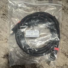 Braided HDMI to HDMI Cable 2m Black, HDMI Standard Male to Male 1:1
