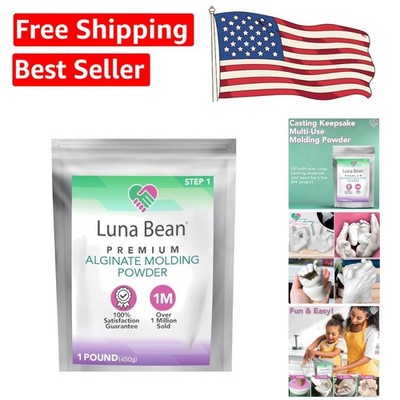 Versatile Hand and Footprint Casting Kit Refill - Non-Toxic 1 lb Alginate Powder