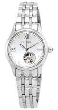 Citizen Luna Open Heart Silver Dial Automatic Women's Ladies Watch PR1040-88A