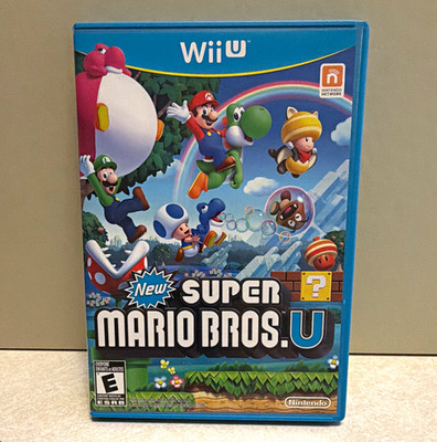 Nintendo New Super Mario Bros. U Wii U E NTSC-U/C 2012 Manual Included CIB