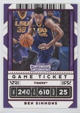 2020-21 Panini Contenders Draft Picks Game Ticket Red Ben Simmons #14 1u6