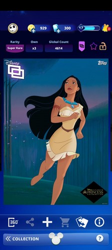 Topps Disney Collect SR Digital Cards Princess Parallax - Zdjęcie 11 z 14