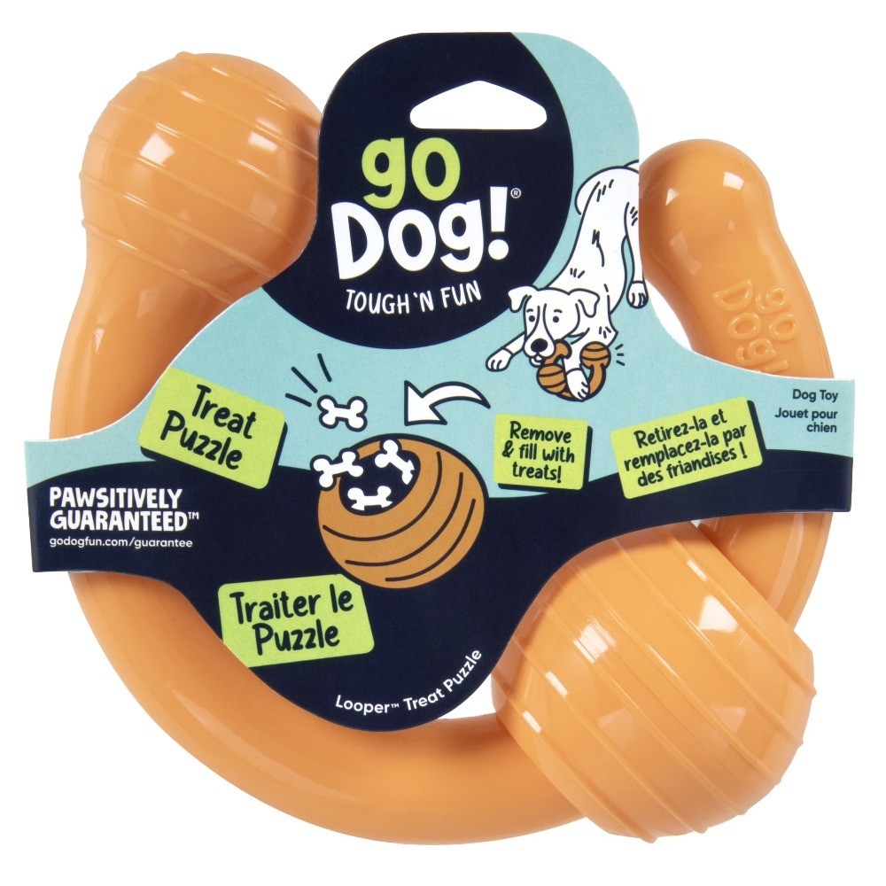 Interactive Puzzle Toy for Dogs with Treat Dispenser Orange 