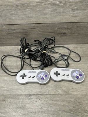Super Nintendo Classic Mini Snes 2 Controllers with extended cables CLV-202 OEM