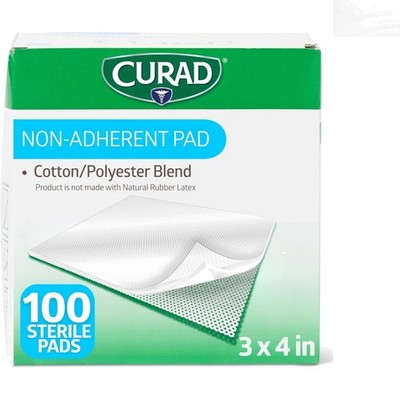 Eco-Friendly Sterile Wound Dressing Pads - 3'' X 4'', Non-Adherent, Pack of 100