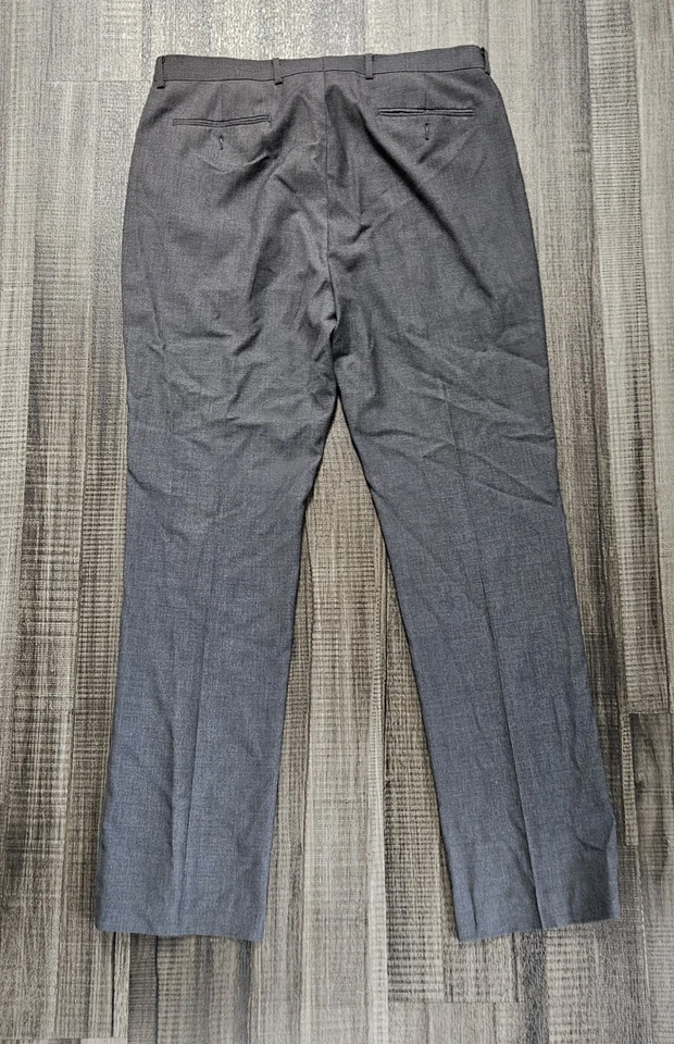 Брюки Cremieux Signature Collection 36 x 34 серые плоские спереди деловые повседневные - Изображение 4 из 4