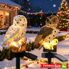 1Pack Solar Power LED Owl Light Garden Yard Landscape Decor Lamp Christmas decor