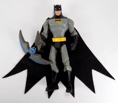 Animated Batman Action Figure Zipline Boomerang Cartoon DC Comics DAMAGE