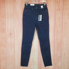 Judy Blue Womens Skinny Jeans 3 / 26 Dark Blue Cotton High-Waist 5-Pocket Design