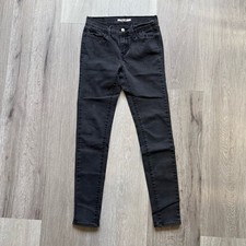 Levi's 710 Black Skinny Jeans with Tapered Leg