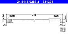 ATE 2x Bremsschlauch 24.5113-0283.3/2x für BMW 7er E38 Z8 Roadster E52 725 tds