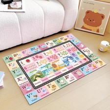Kids ABC Rug for Playroom, Classroom Alphabet Area Carpet Playmat,Washable To...