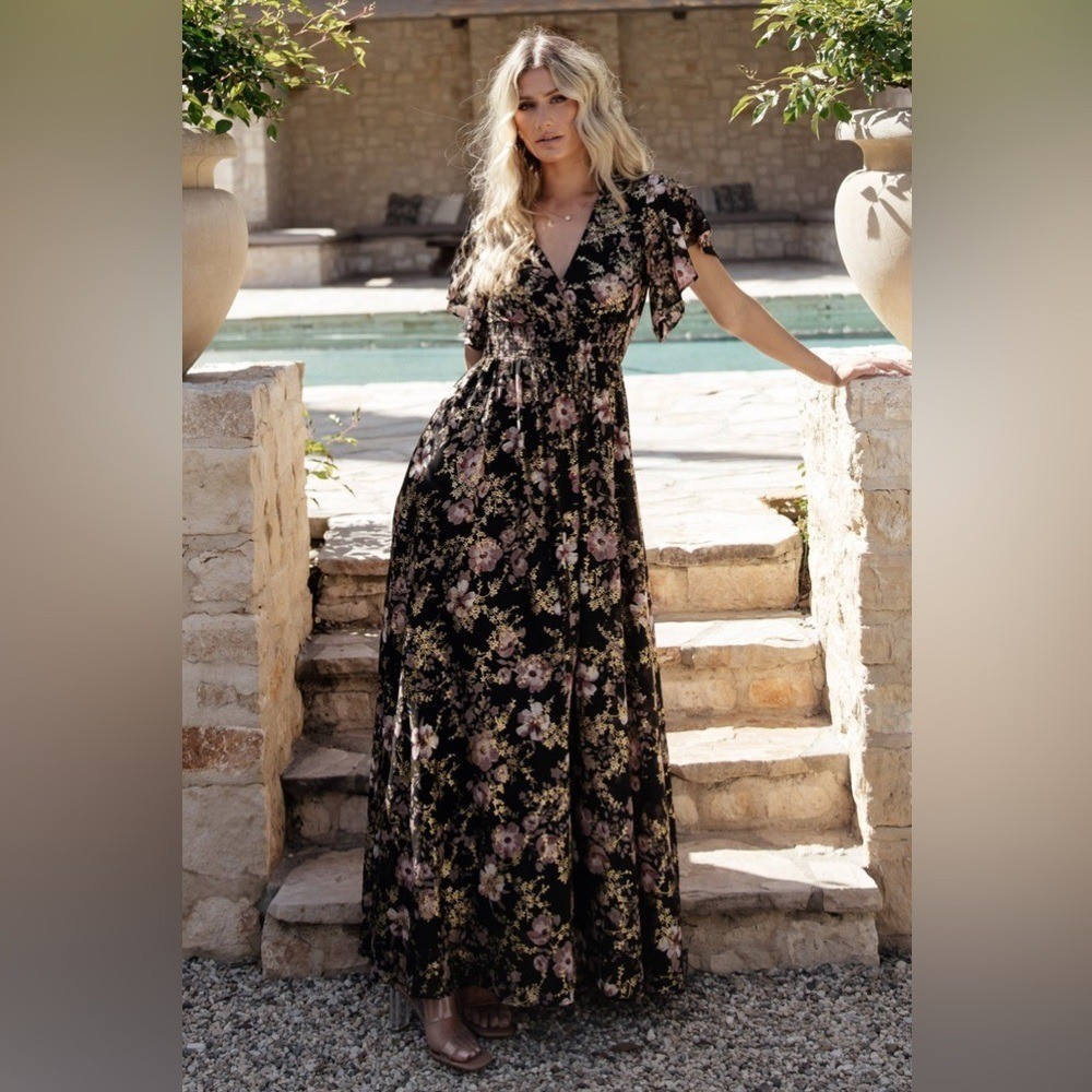 midi dress cream WEDELIA FLORAL BUSTIER MIDI DRESS - CREAM MULTI – CHIC LE FRIQUE