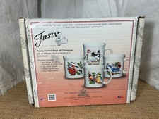 Homer Laughlin Fiesta Twelve Days Of Christmas Set Of 4 Mugs