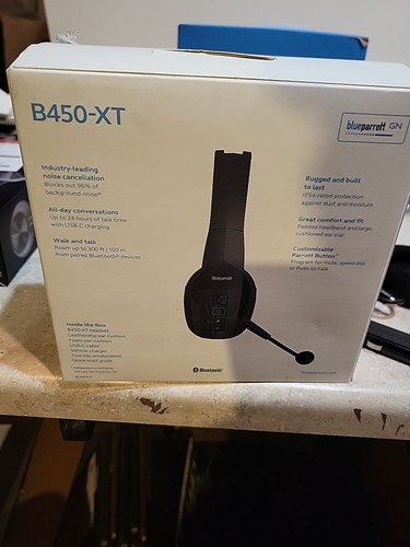 BlueParrott B450-XT Mono Headset - Black - Photo 3 sur 3